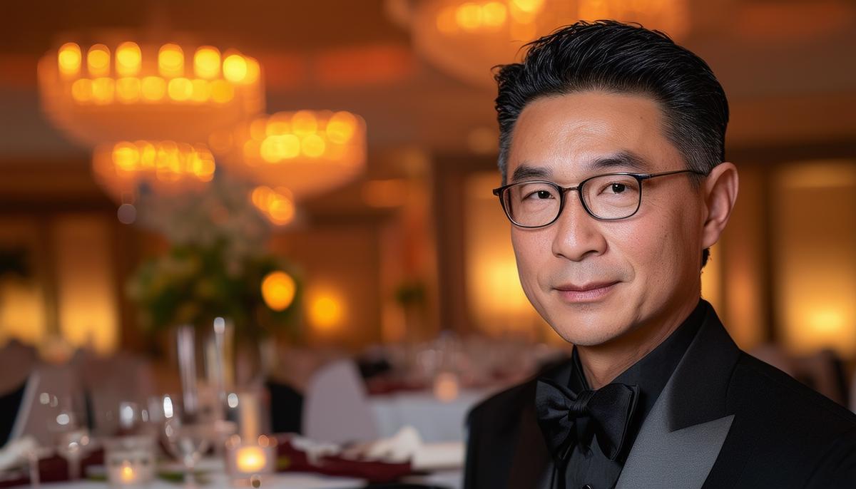A portrait of Albert Chen, a renowned Houston gala photographer, showcasing his professionalism, artistic sensibility, and passion for capturing the essence of gala events.