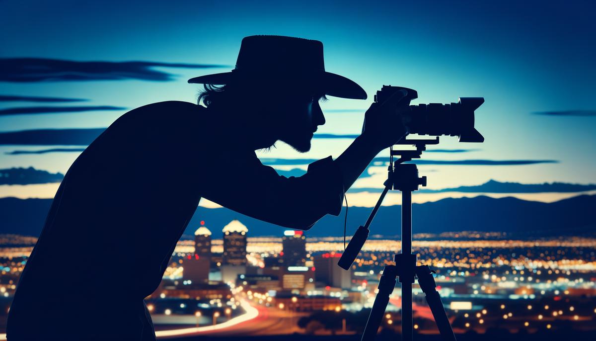 albuquerque night photography scene