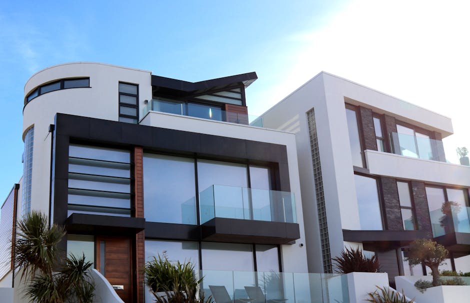 A beautifully composed architectural photograph of a modern home in Hot Springs, showcasing its unique design features