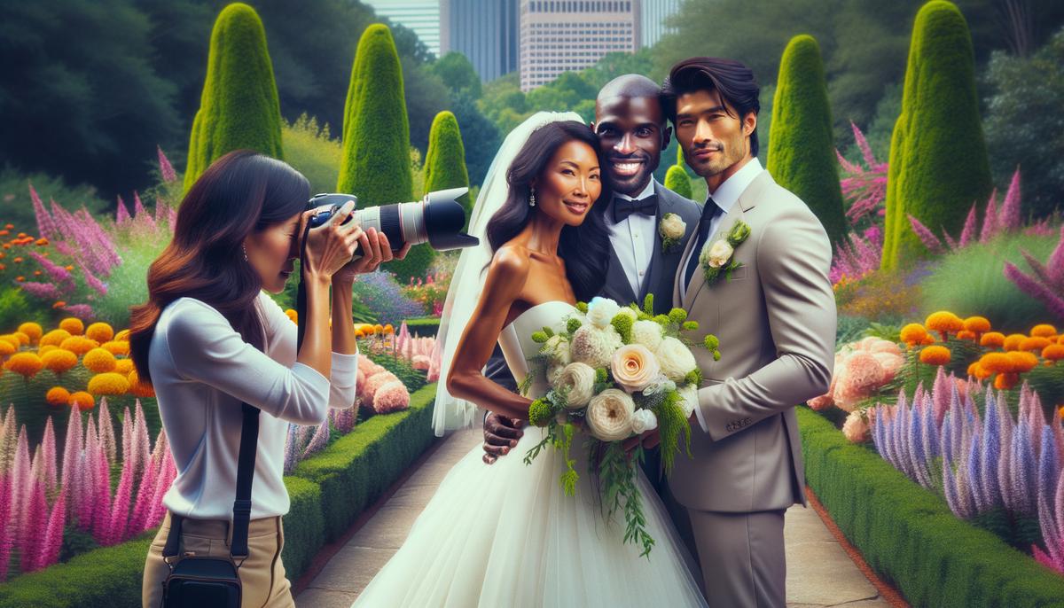 atlanta botanical garden wedding shoot
