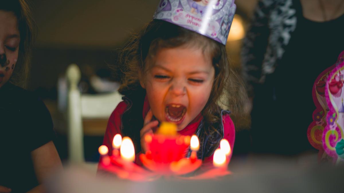 A collage of images illustrating various tips and techniques for capturing great birthday party photographs.