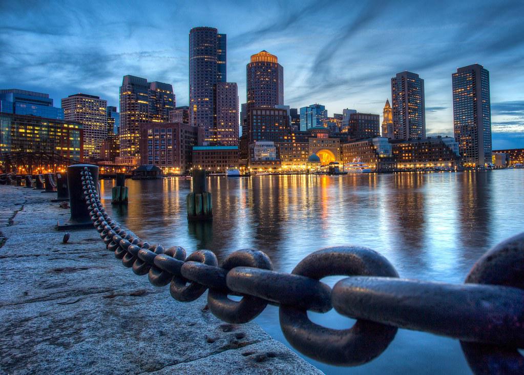 A montage of iconic Boston photography locations and a networking event for photographers