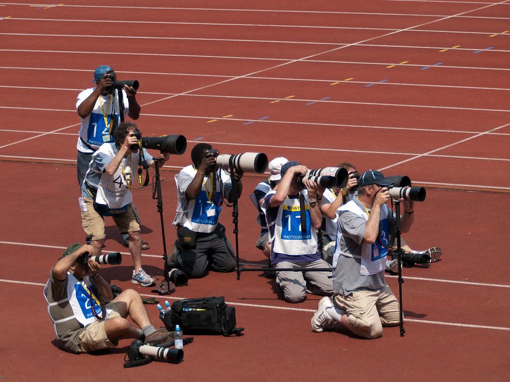 Montage of Boston's top sports photographers in action at various sporting events