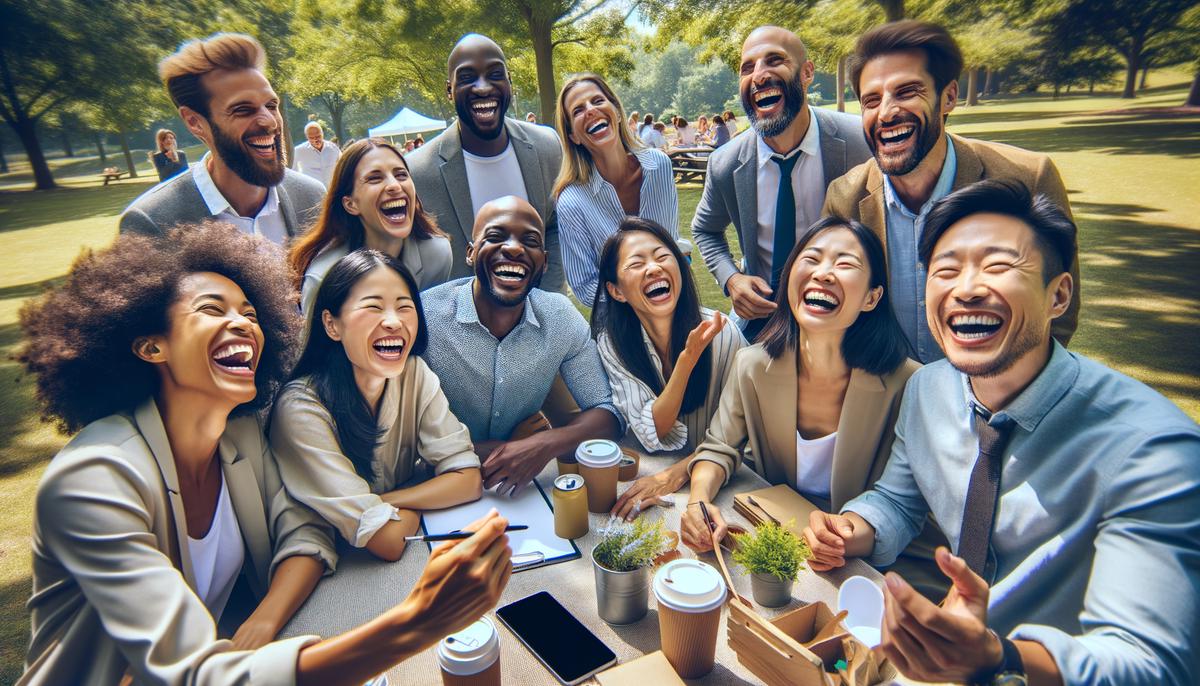 candid photography at company picnic