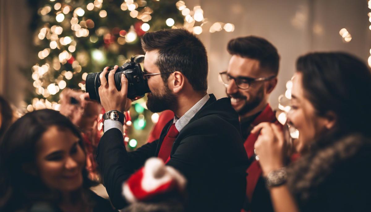 capturing corporate holiday party spirit
