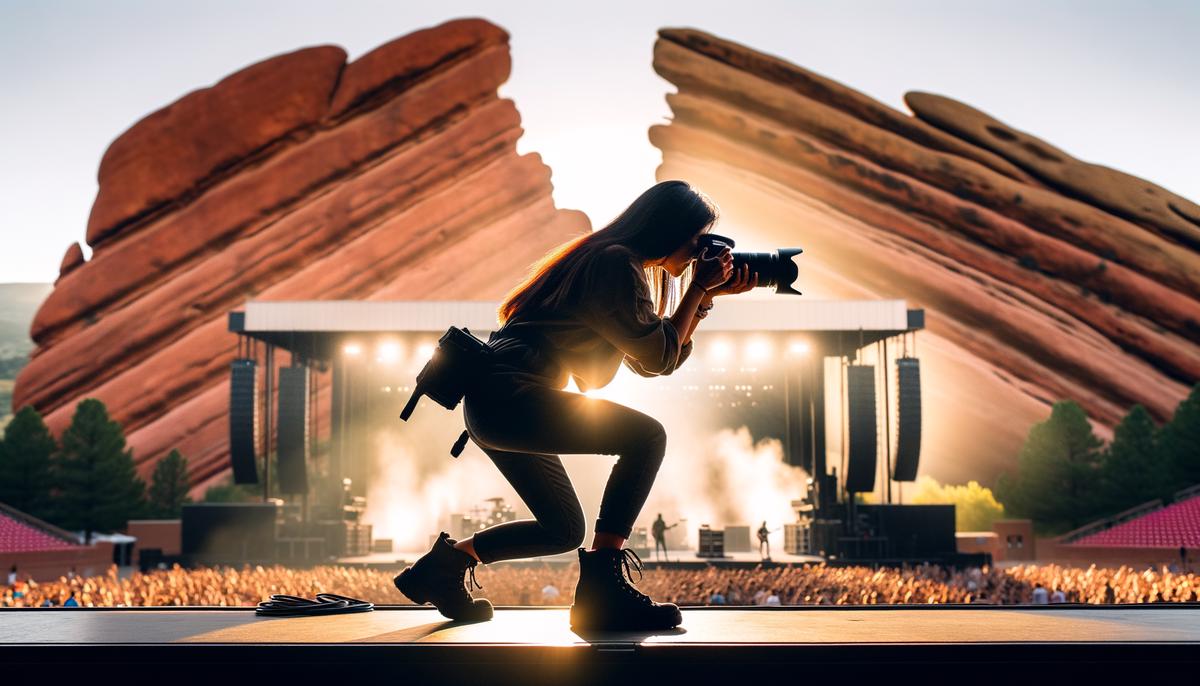 concert photographer at red rocks