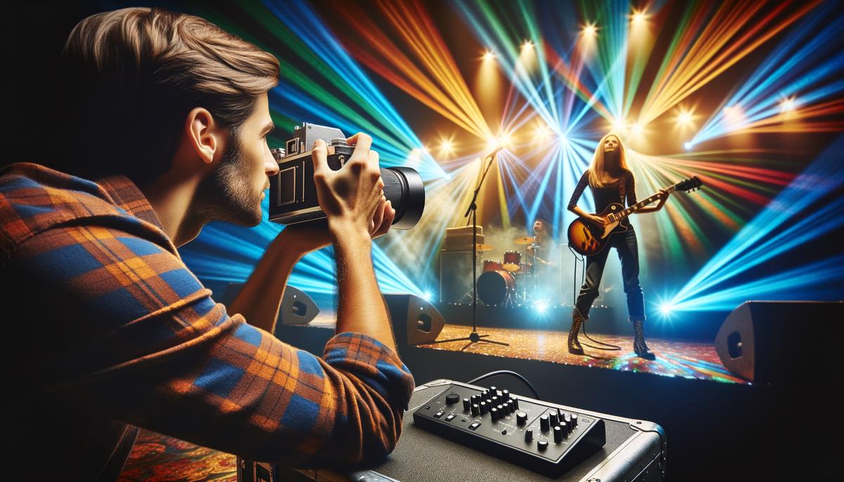 concert photographer at work