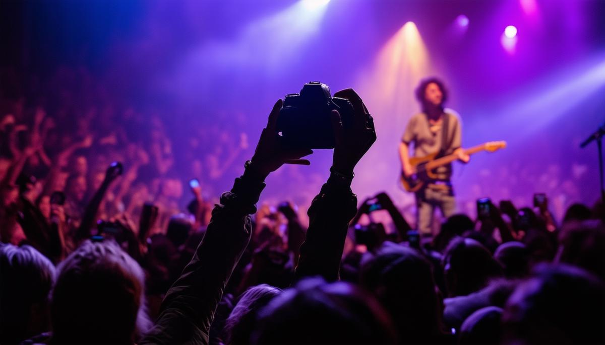 concert photographer in pit 1