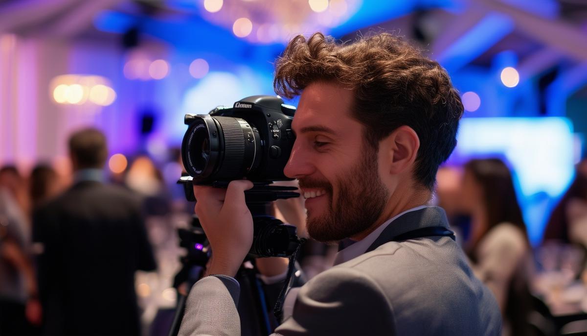 corporate event photographer in action 3