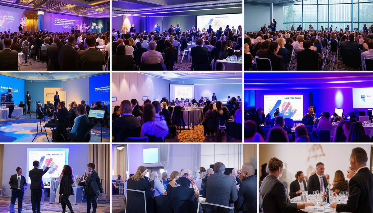 corporate event photography collage