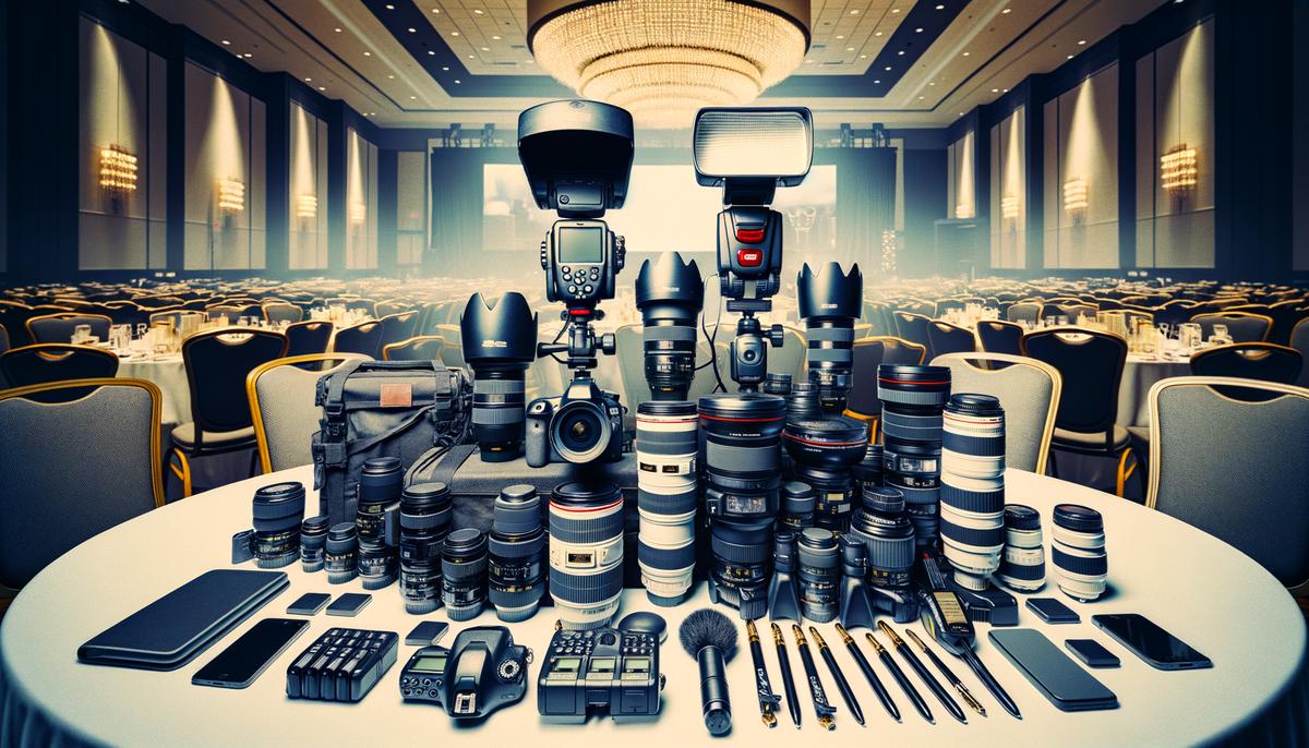 corporate event photography equipment
