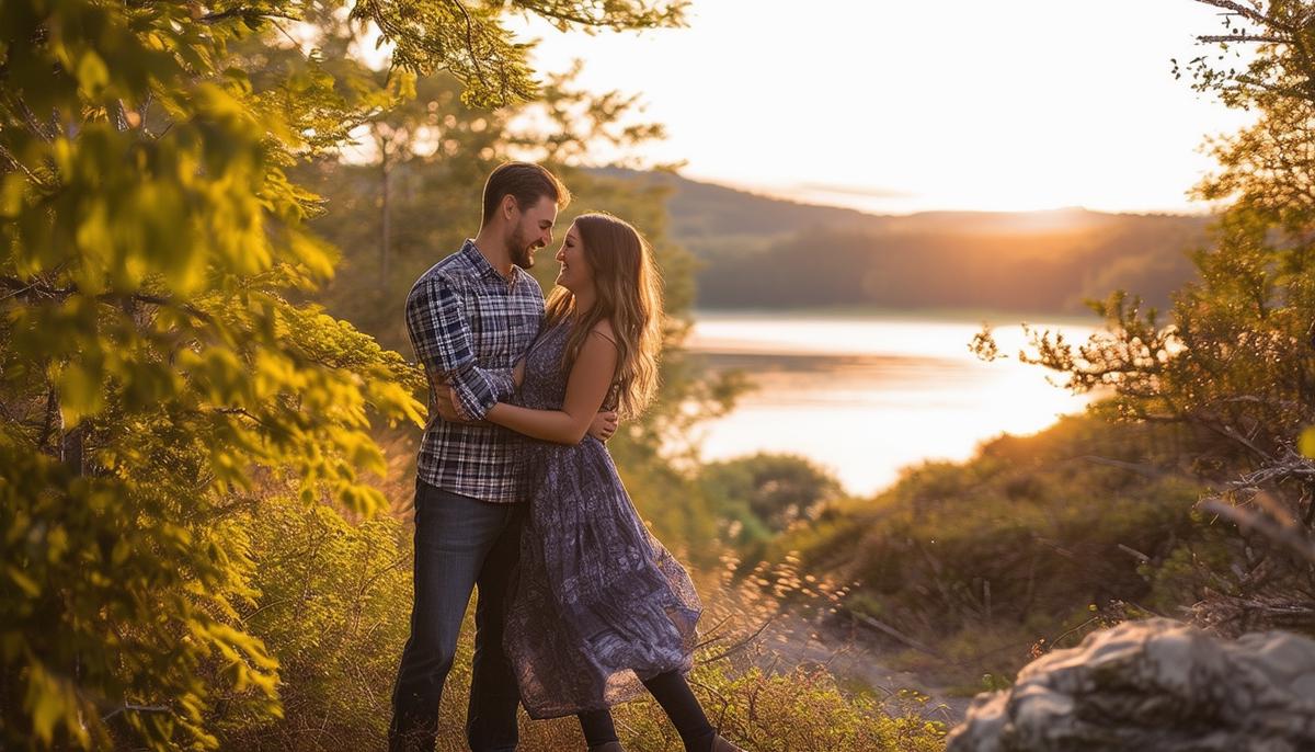couple engagement photo session
