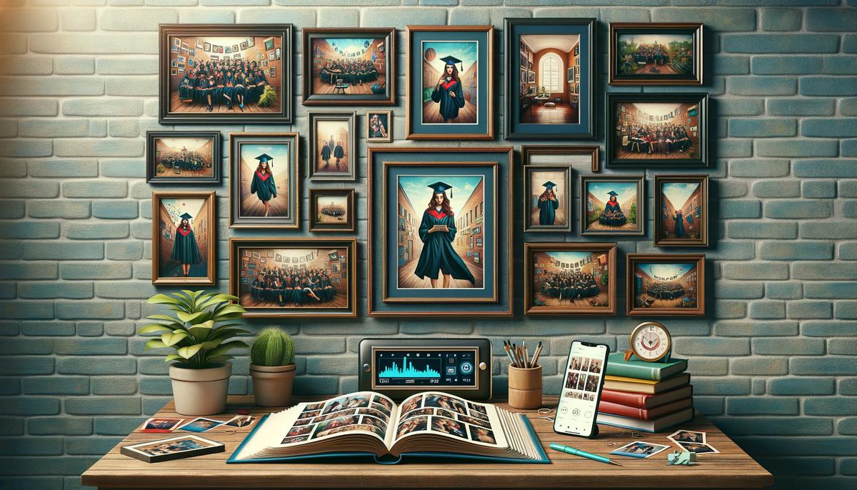 Various creative ways to showcase graduation photos