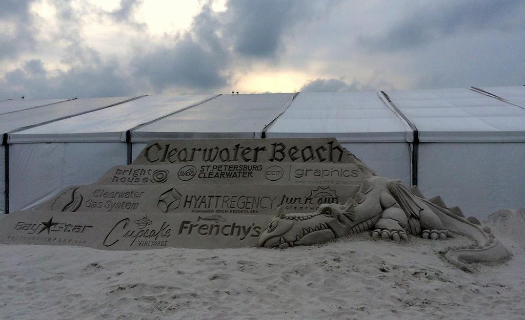 A photo showing a creative way to integrate sponsor logos into event photography