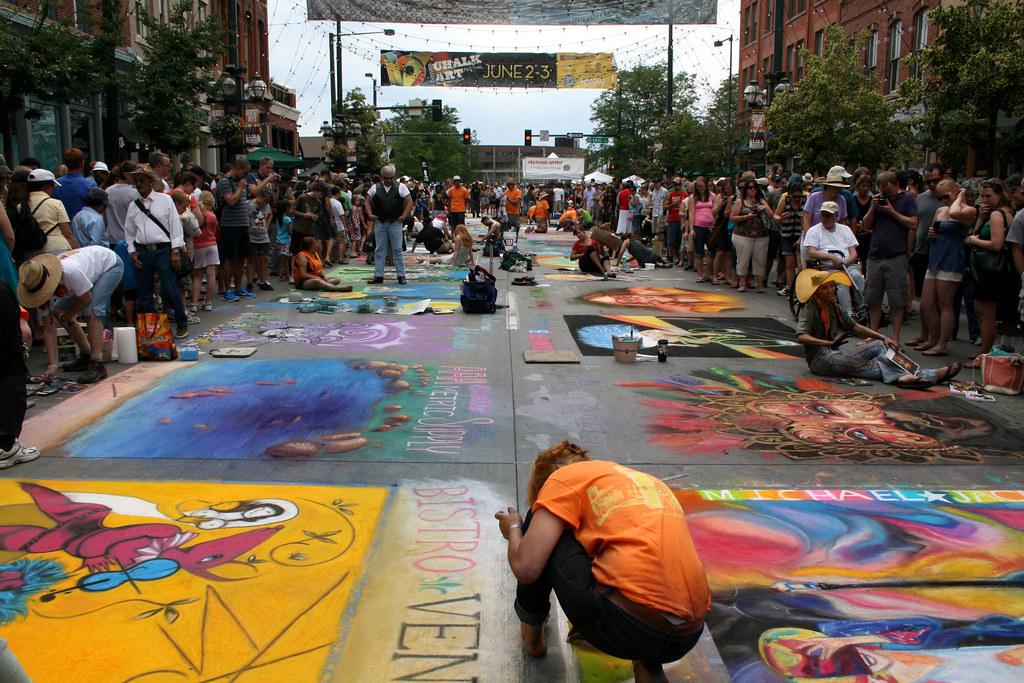 Collage of Denver's diverse festivals including arts, beer, film, and cultural events