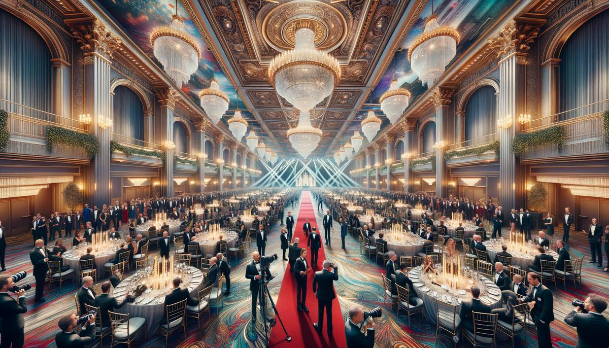 A montage of iconic Denver venues and gala events, showcasing the city's vibrant event scene