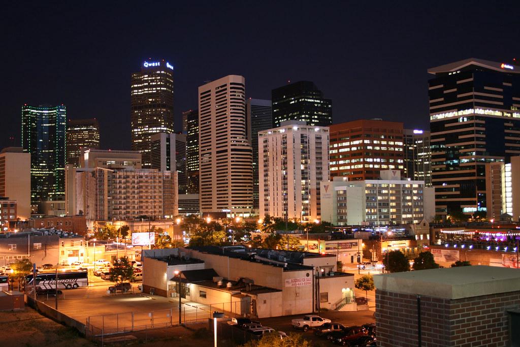 denver skyline night