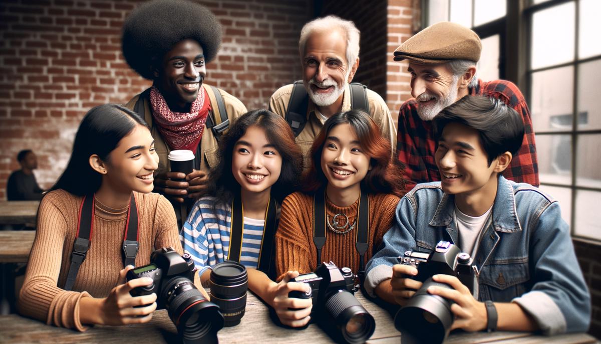diverse photographers gathering