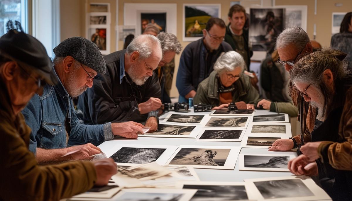 diverse photography club meeting