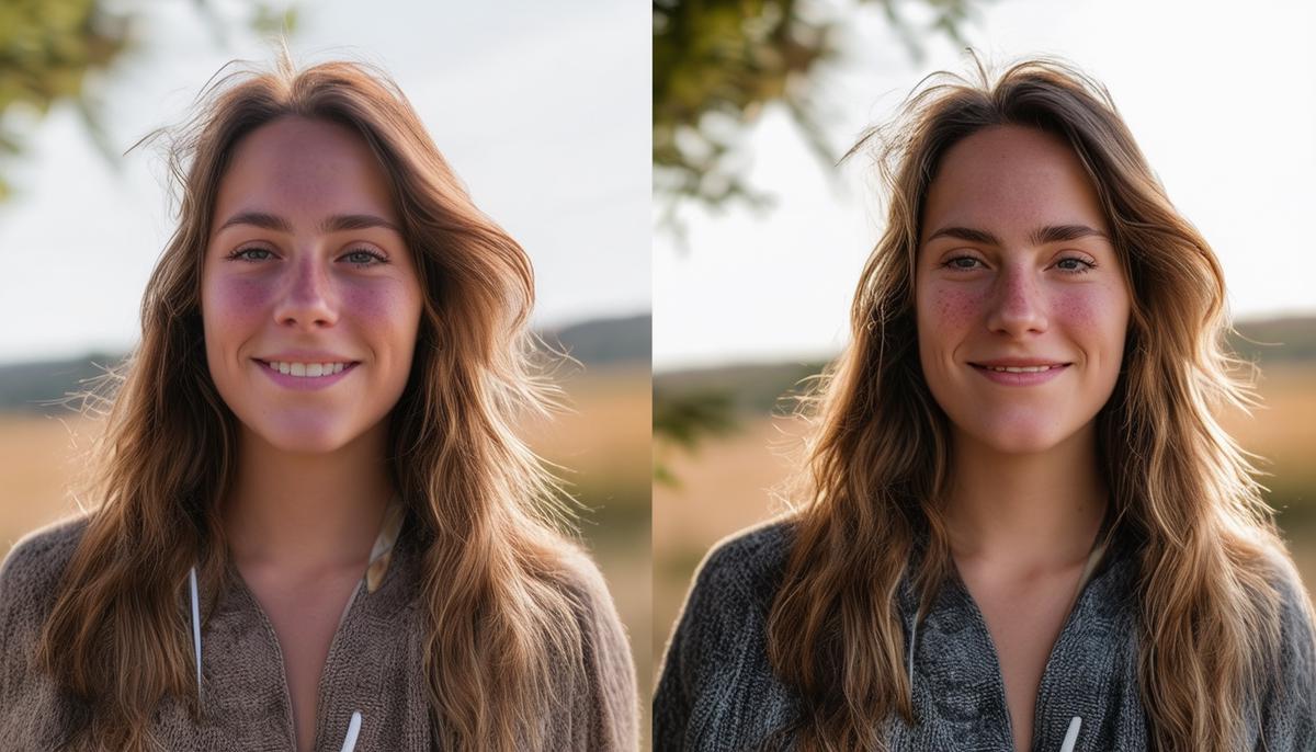 A comparison of two images, one a casual snapshot and the other a professionally captured photograph, highlighting the difference in quality, composition, and ability to evoke emotion.
