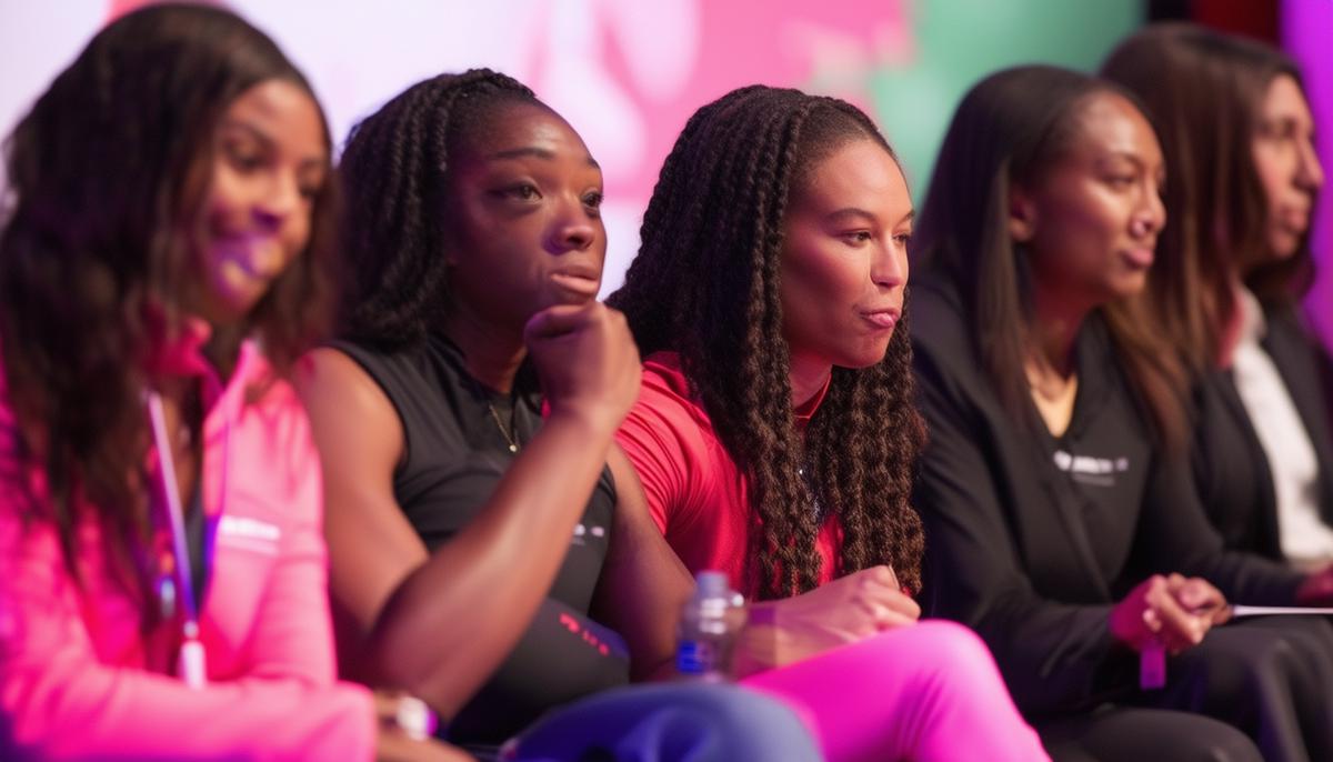 A powerful moment at the ESPNW Women's Sports Summit with diverse female athletes