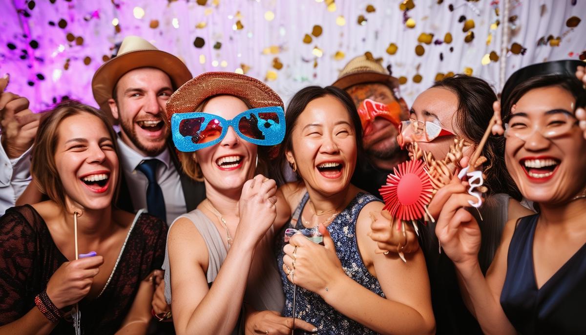 event photo booth scene