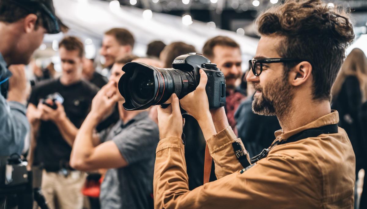 event photography highlighting sponsors