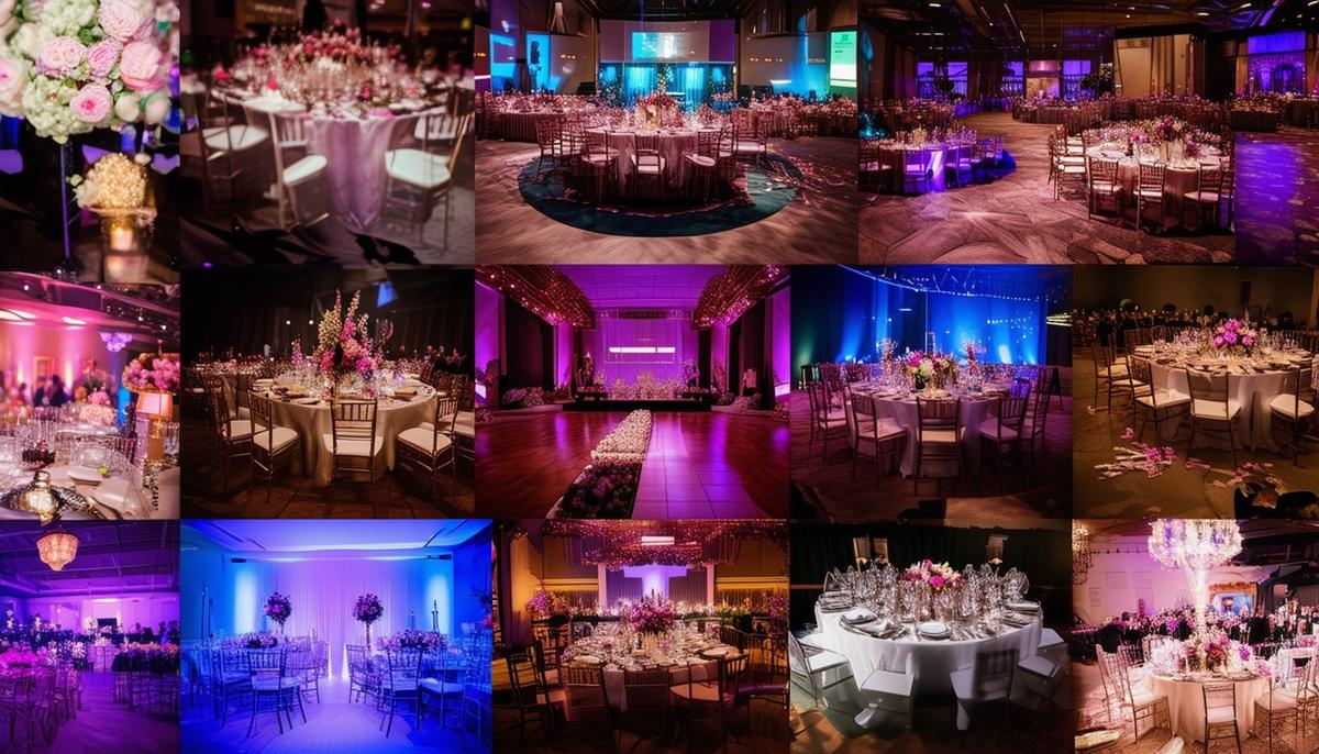 Collage showcasing various event photography and videography services