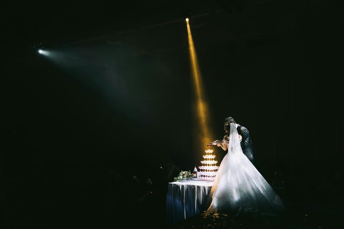 A collage showcasing various aspects of event videography, including a wedding ceremony, corporate presentation, and local festival in Portland