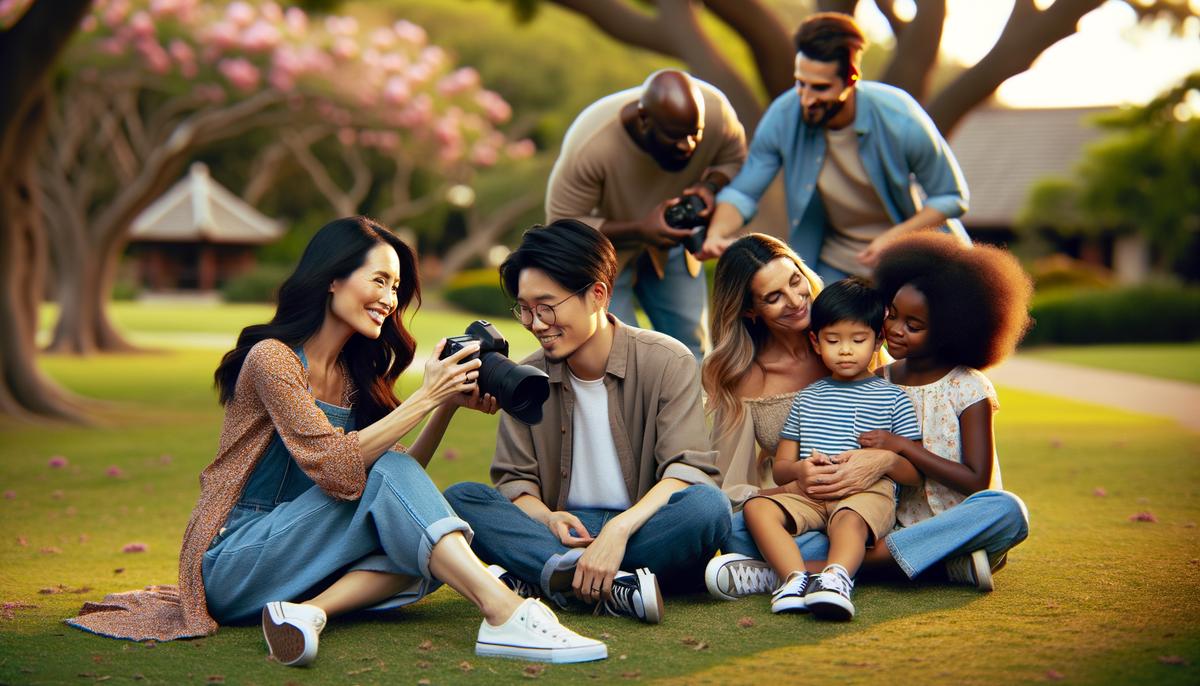 family photographer at work