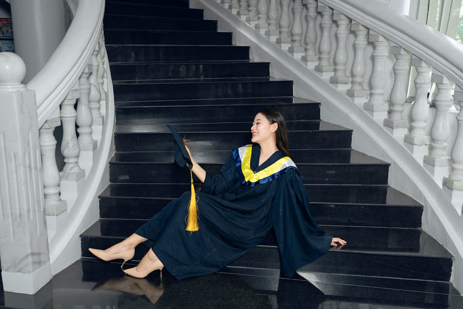 A collage of inspiring graduation photo ideas showcasing various poses, outfits, and locations
