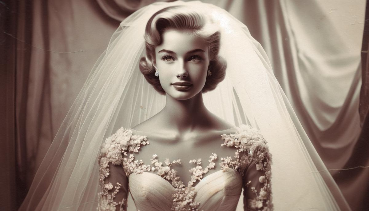 Harriet Galbraith's stunning 1959 bridal portraits, beautifully captured by Bachrach Studios, featuring her elegant Christian Dior gown and timeless grace.