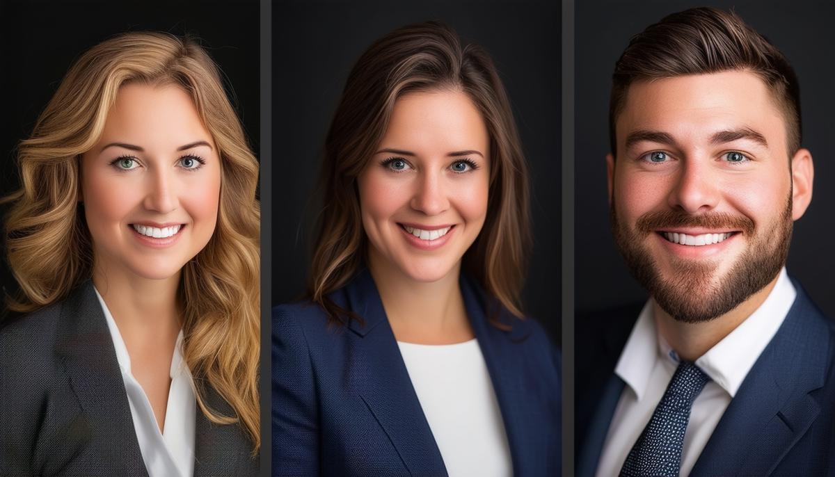 A range of headshot styles, from traditional to creative, allow professionals to showcase their personality while maintaining a polished, businesslike appearance.