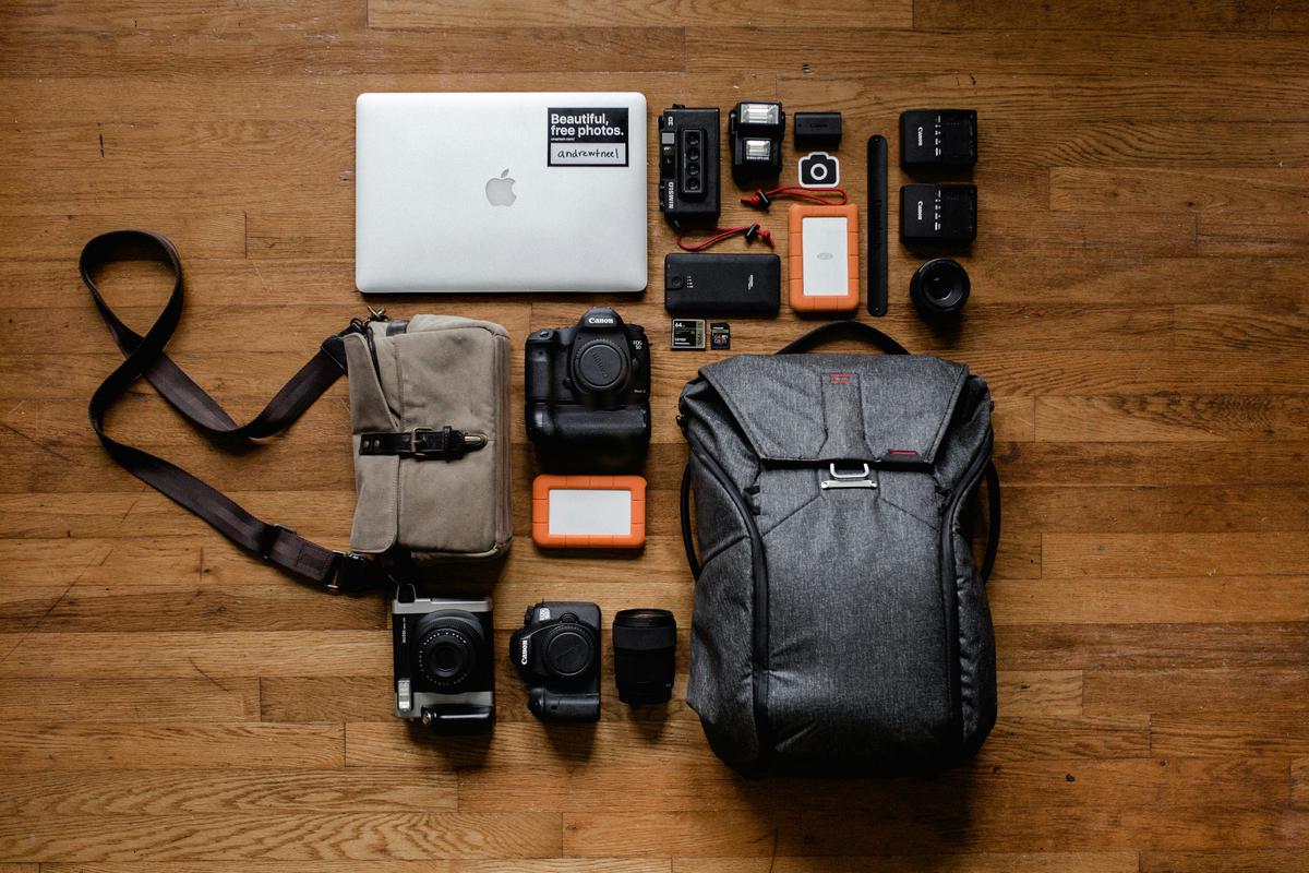 An array of high-end camera equipment used by top event photographers in Albuquerque
