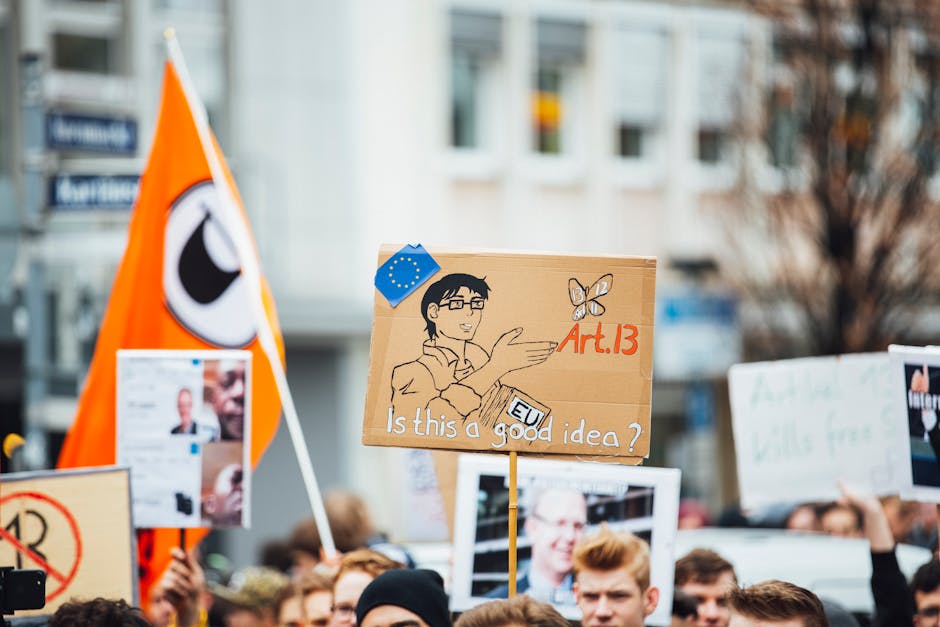 A collection of impactful visual elements used in political campaigns