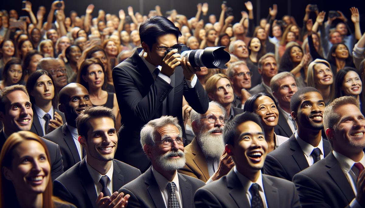 A photographer capturing a key moment at an Atlanta event