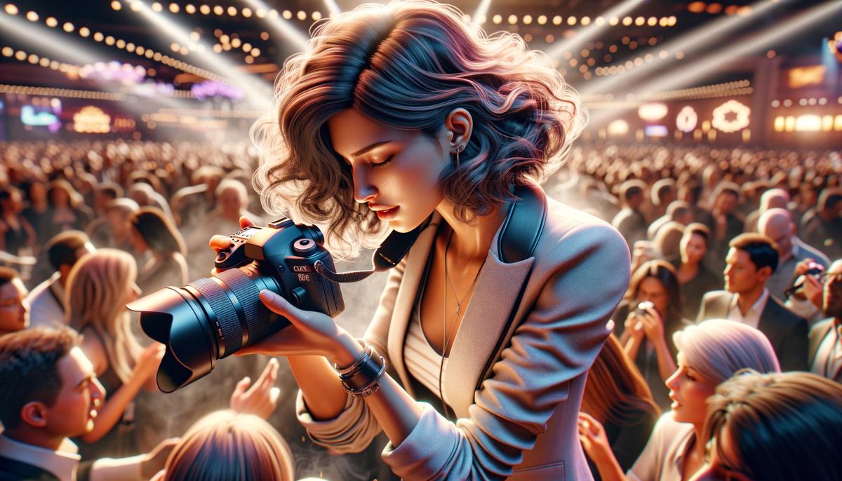 las vegas event photographer in action
