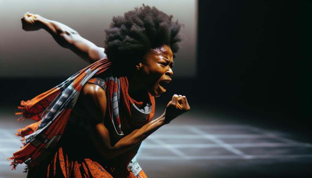 A powerful performance art piece by Loni Johnson reflecting on racial exclusion and the struggle for visibility