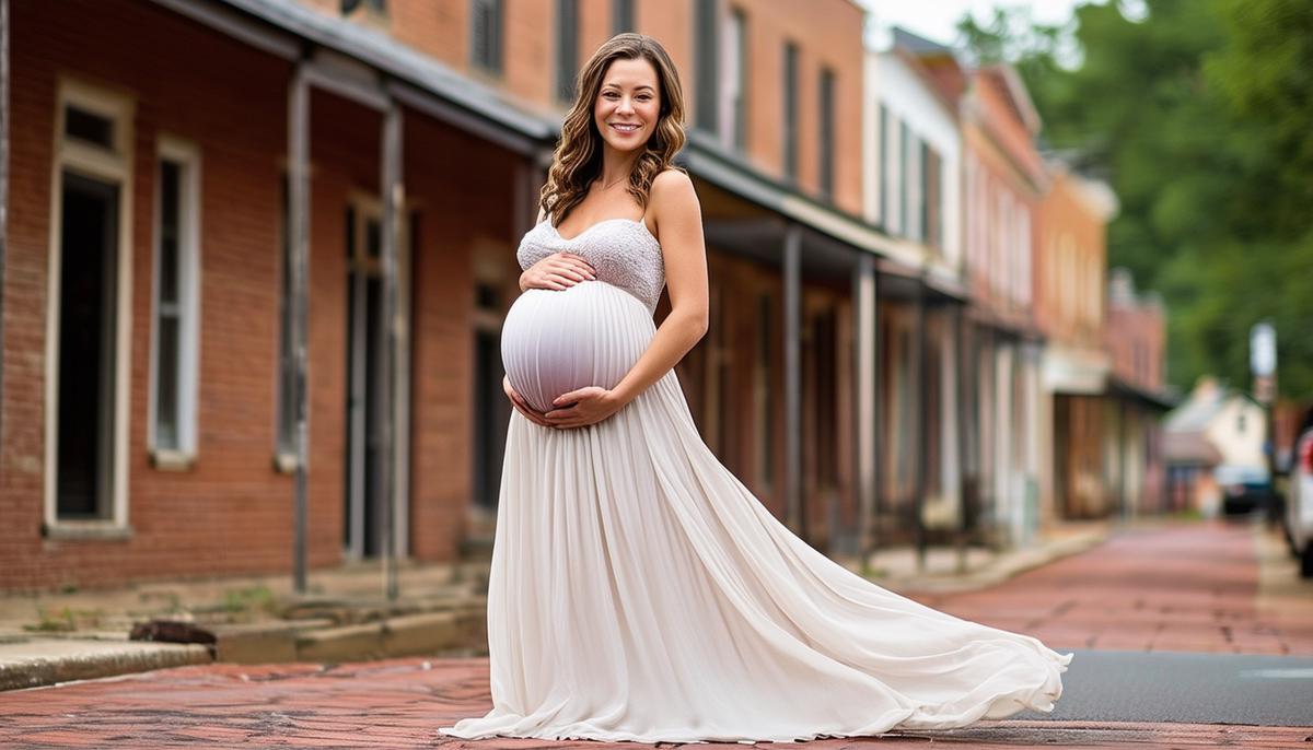 maternity photoshoot downtown conway