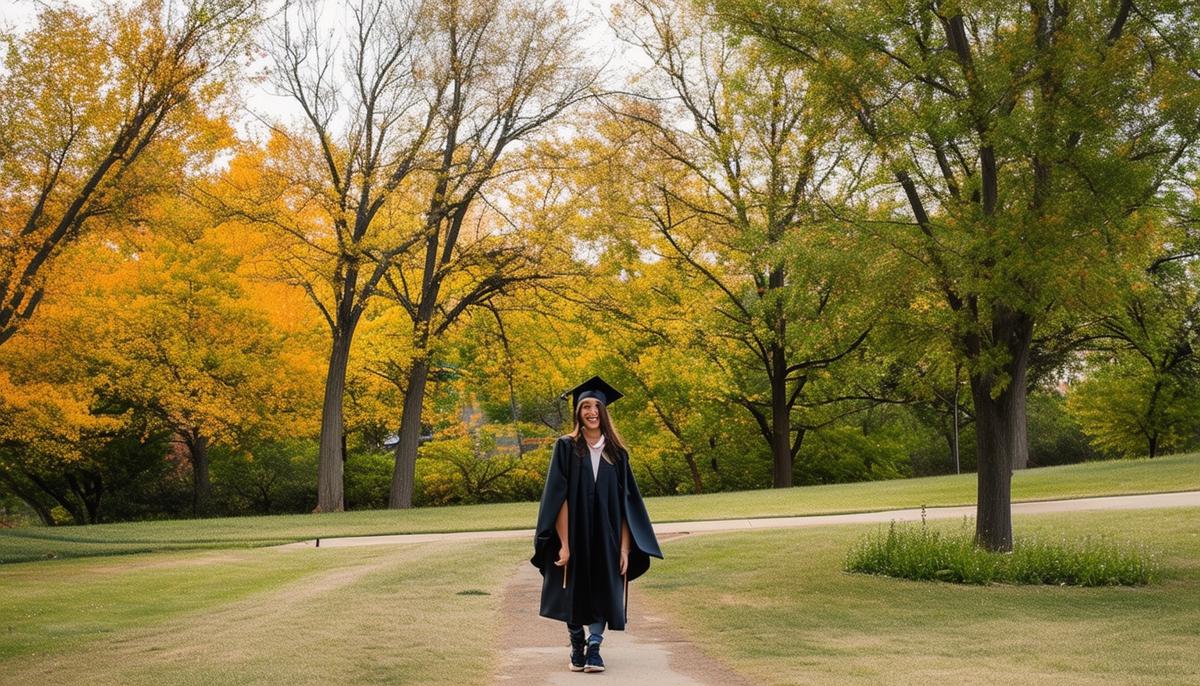 A series of picturesque graduation photo locations in Minneapolis