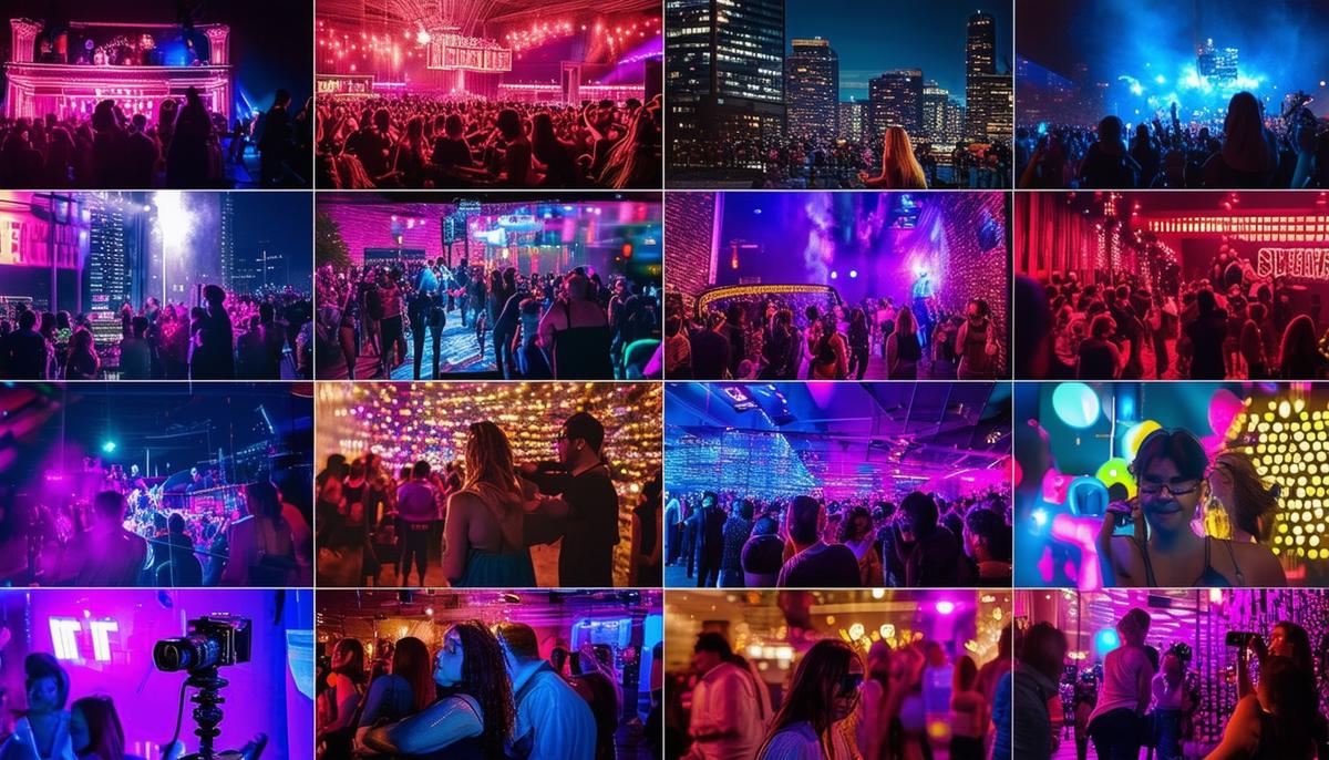 minneapolis nightlife collage