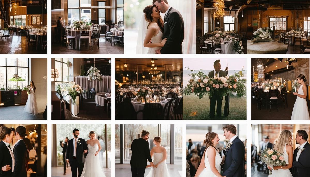 minneapolis wedding photography collage