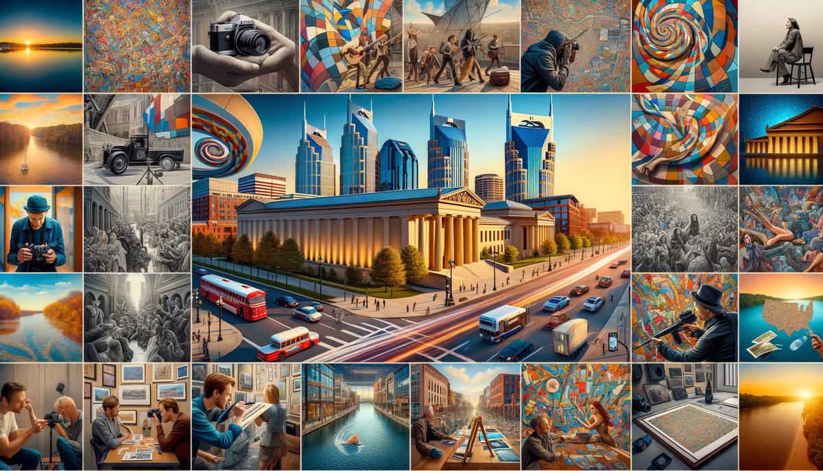 nashville art photography collage
