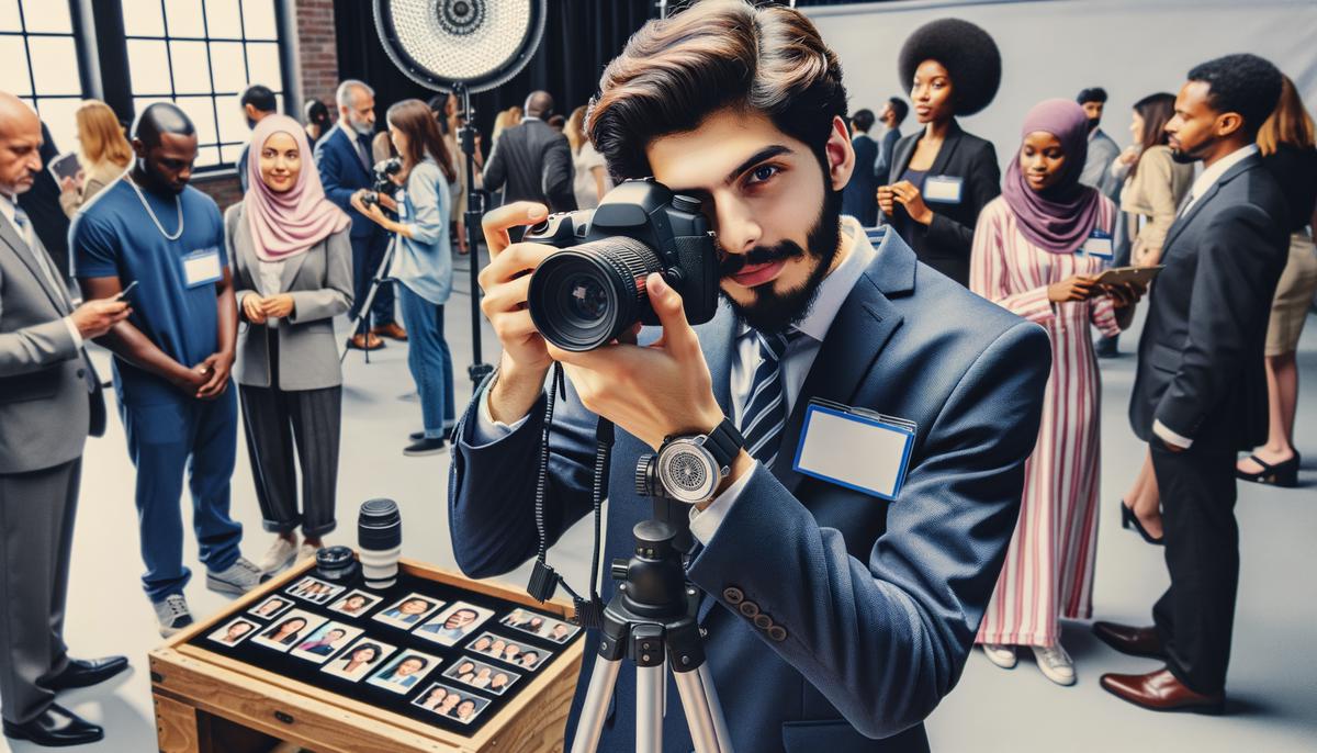 A Nashville photographer offering various services at a charity event