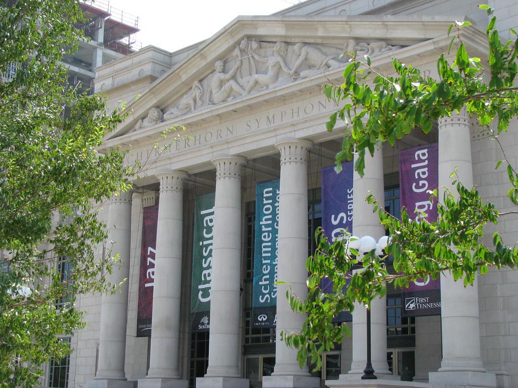 A montage of beautiful Nashville wedding venues including Long Hollow Gardens, Schermerhorn Symphony Center, and Cortina Farms