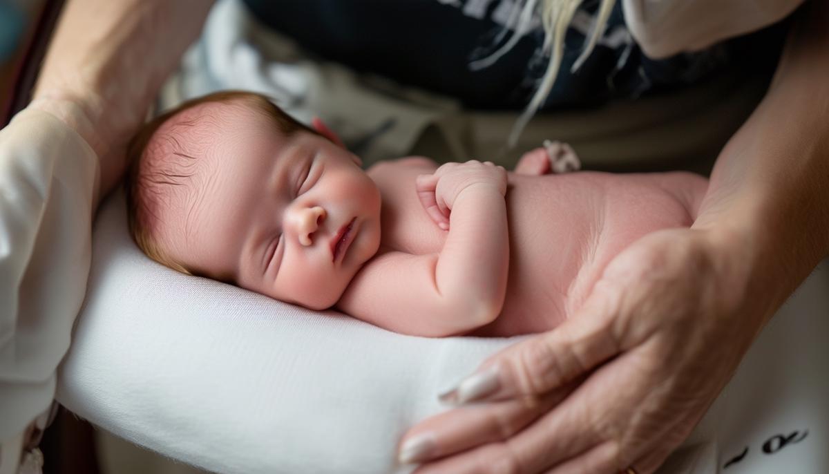 A Rogers, AR photographer demonstrating newborn photography safety measures