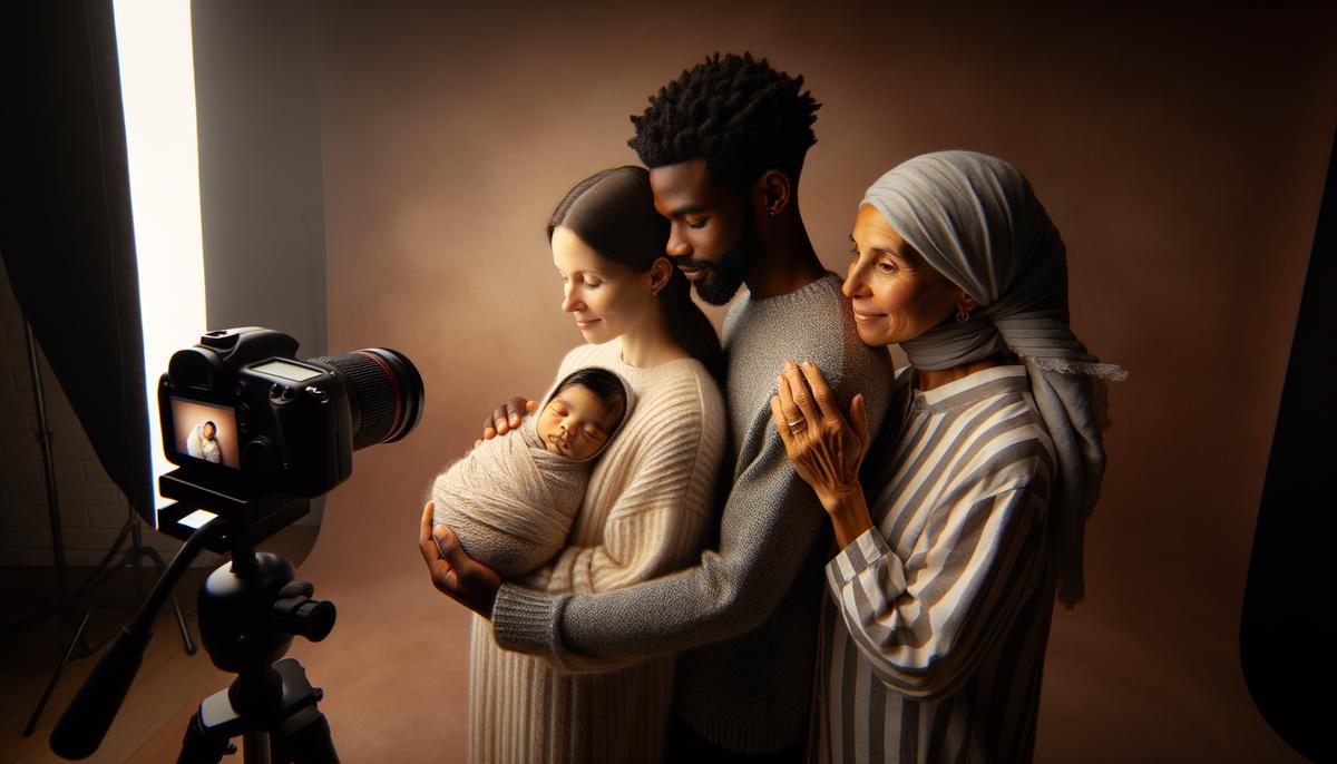 newborn photoshoot captures familys love