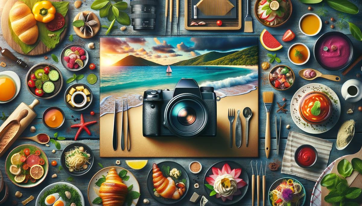 palm beach food photography scene