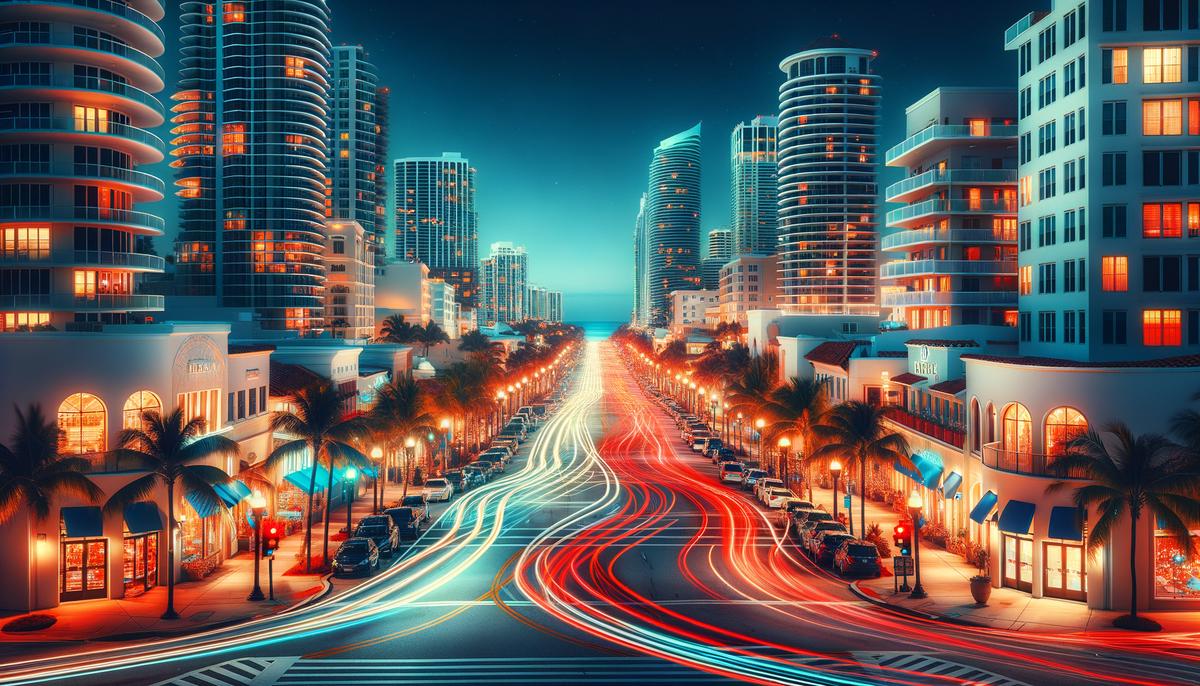 palm beach nightlife panorama