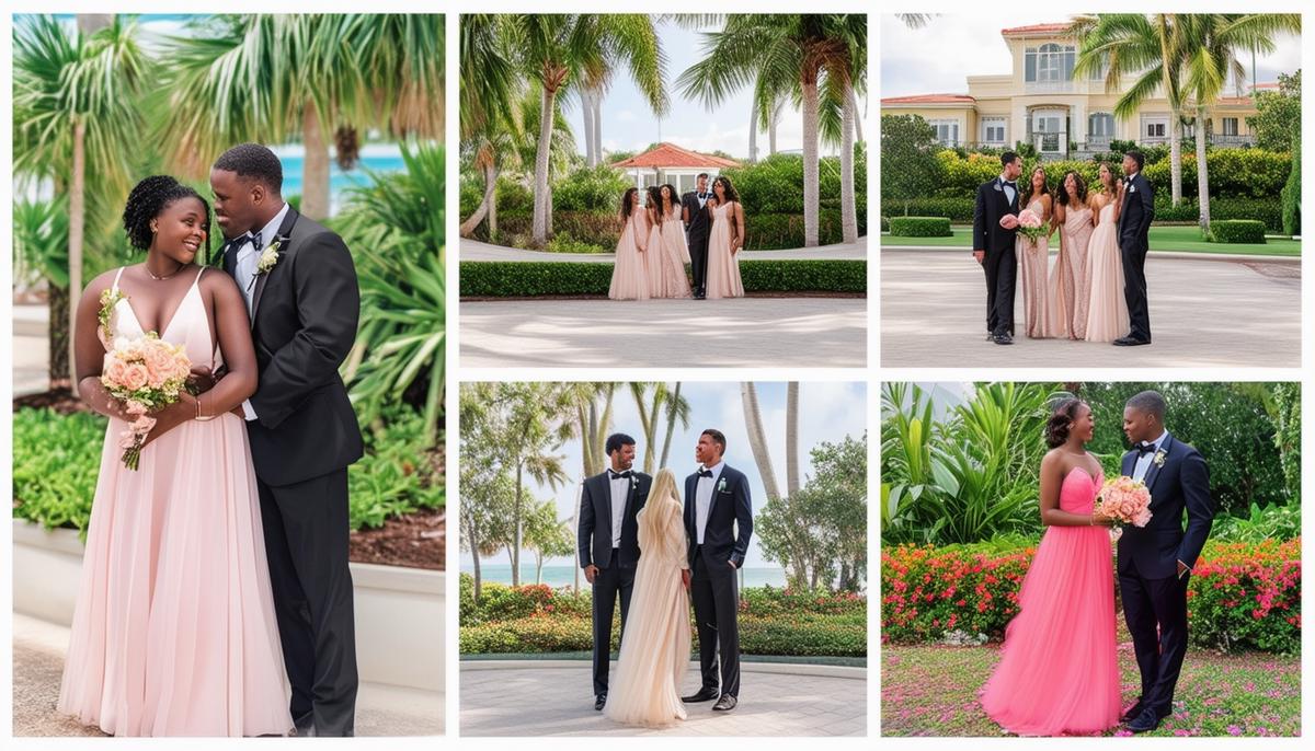 palm beach prom photo collage